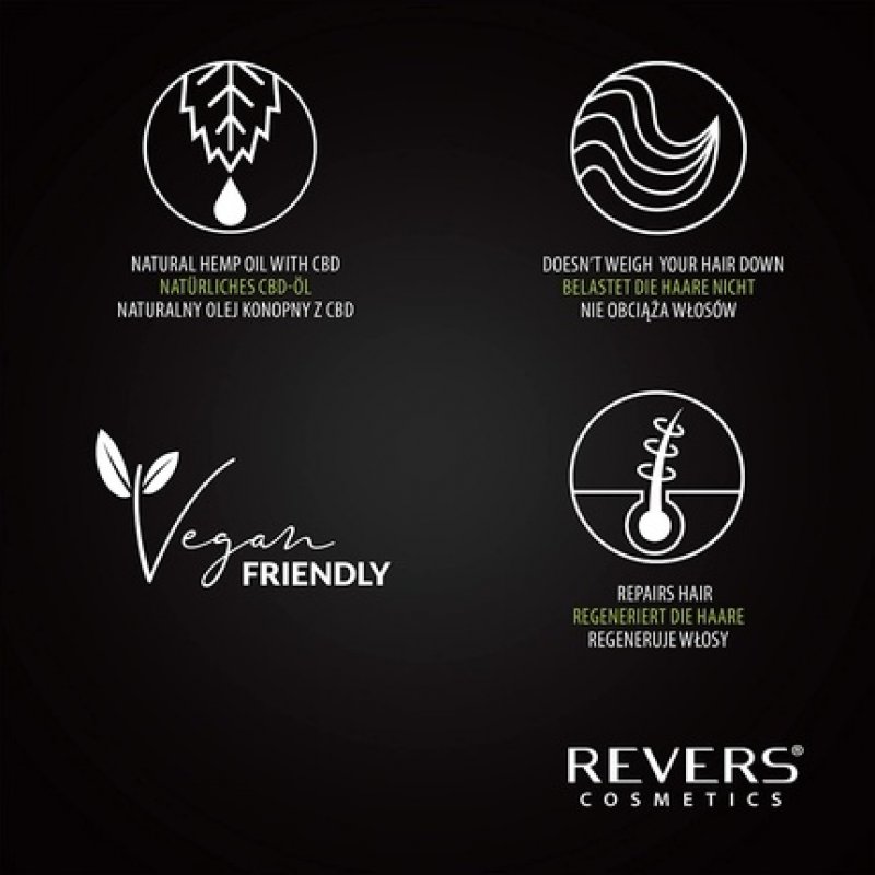 REVERS COSMETICS Hair Mask with Natural CBD Oil for Dry and Damaged Hair