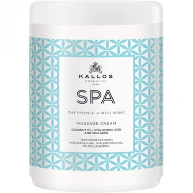 Kallos Spa Body Massage Cream with Coconut Oil, Hyaluronic Acid and Collagen 1.35kg