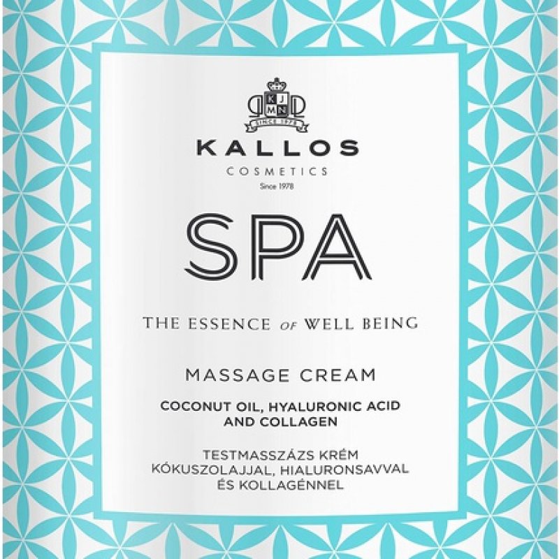 Kallos Spa Body Massage Cream with Coconut Oil, Hyaluronic Acid and Collagen 1.35kg