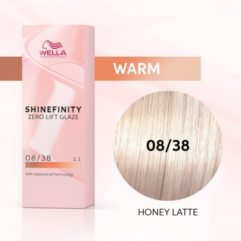 Shinefinity Shade Honey Latte 08/38 Hair Color 60ml