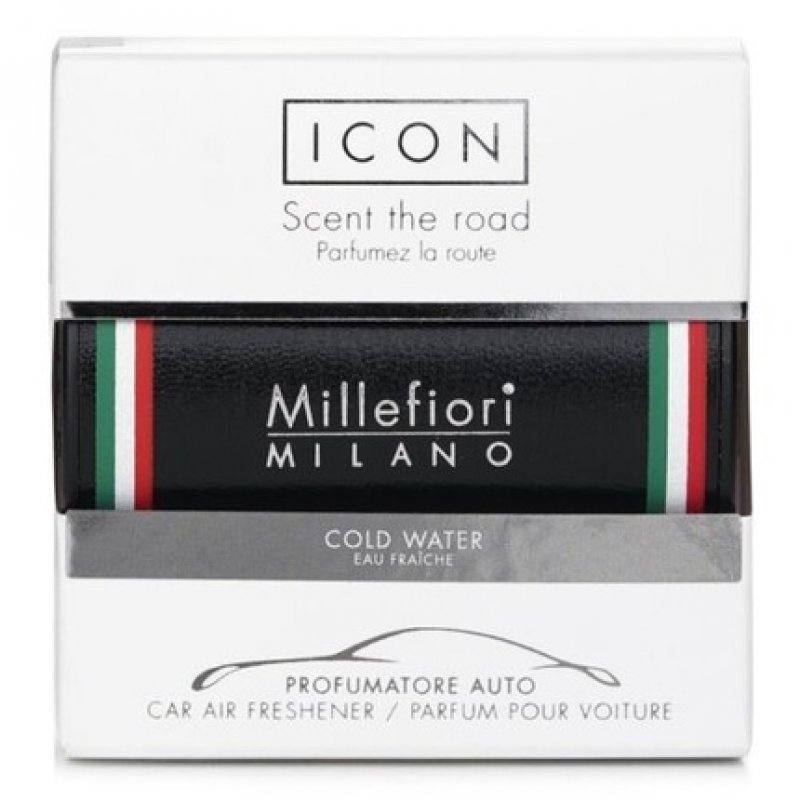 NEW Millefiori Icon Urban Car Air Freshener Cold Water 1pc Men's Home Scent