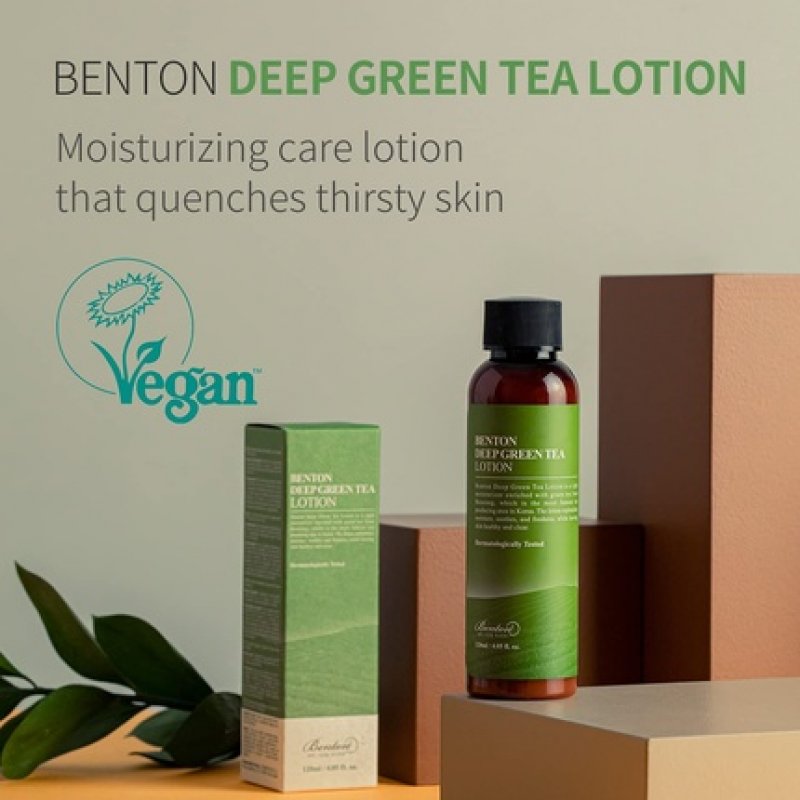 BENTON Deep Green Tea Lotion 40W x 40L x 140H (mm)