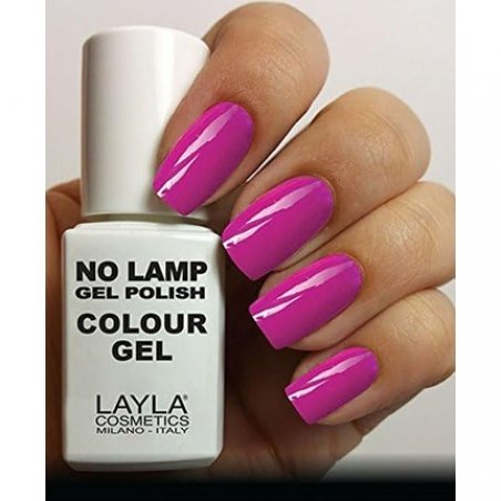 Layla Cosmetics Milano No Nail Lamp Gel Polish Neon Purply