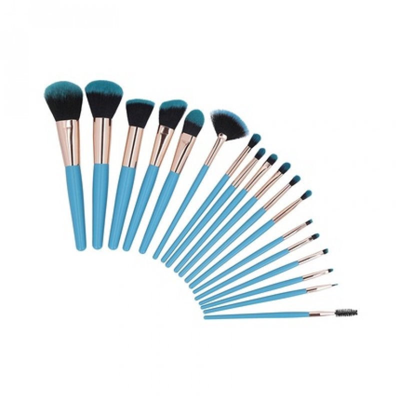 T4B MIMO 18 Piece Makeup Brush Set Blue