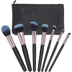 T4B MIMO 7-Piece Makeup Brush Set with Case Black