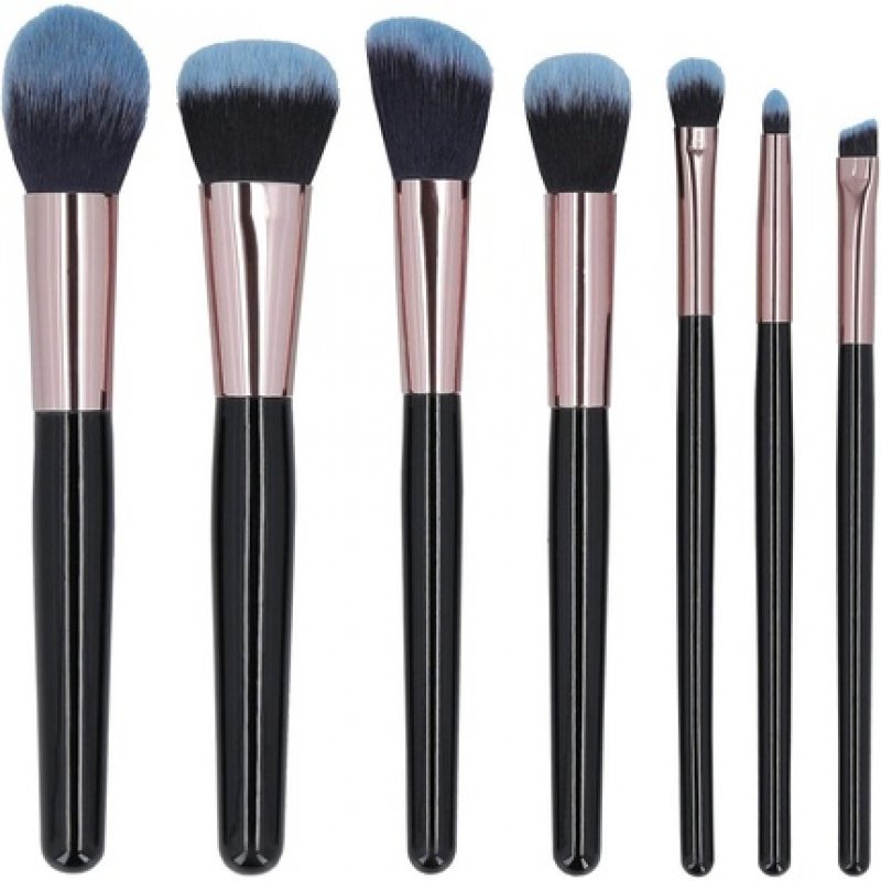 T4B MIMO 7-Piece Makeup Brush Set with Case Black