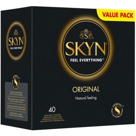 SKYN Original Condoms Ultra-Soft Latex-Free 40 Units Black - Pack of 40