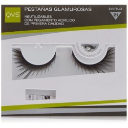 QVS Glamour Lashes Fluttering Feathers False Eyelashes with Eyelash Glue