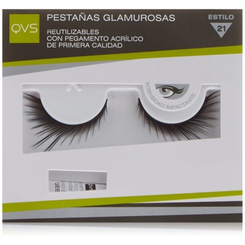 QVS Glamour Lashes Fluttering Feathers False Eyelashes with Eyelash Glue