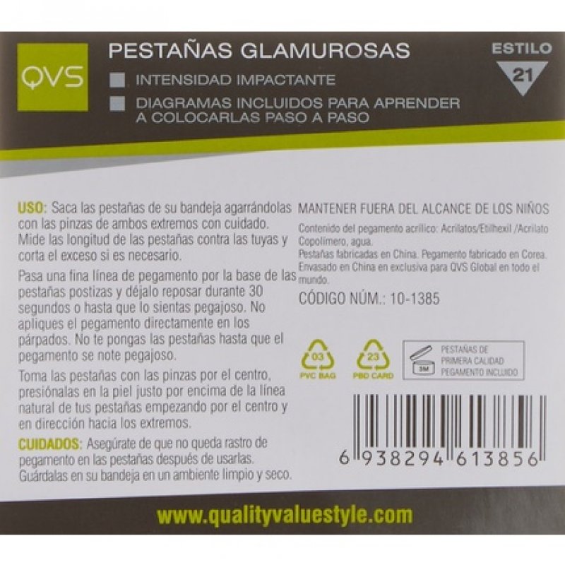 QVS Glamour Lashes Fluttering Feathers False Eyelashes with Eyelash Glue