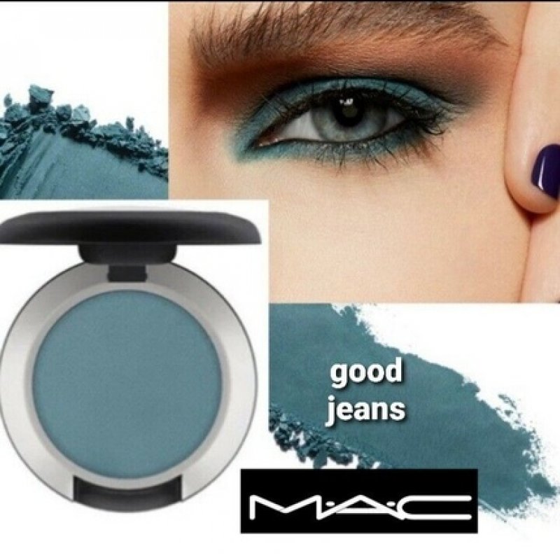 MAC Powder Eyeshadow Soft Matte Kiss Good Jeans 0.05 Ounce - New in Box