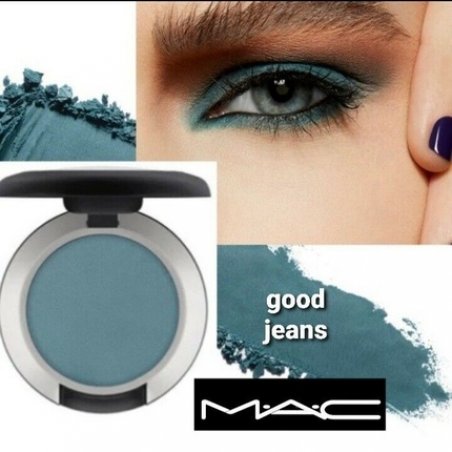 MAC Powder Eyeshadow Soft Matte Kiss Good Jeans 0.05 Ounce - New in Box