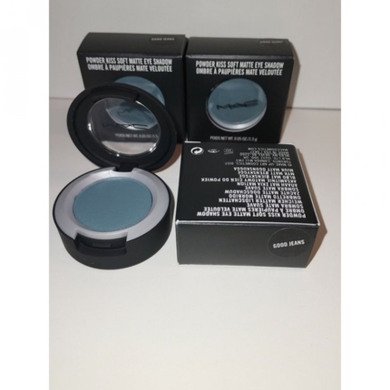 MAC Powder Eyeshadow Soft Matte Kiss Good Jeans 0.05 Ounce - New in Box