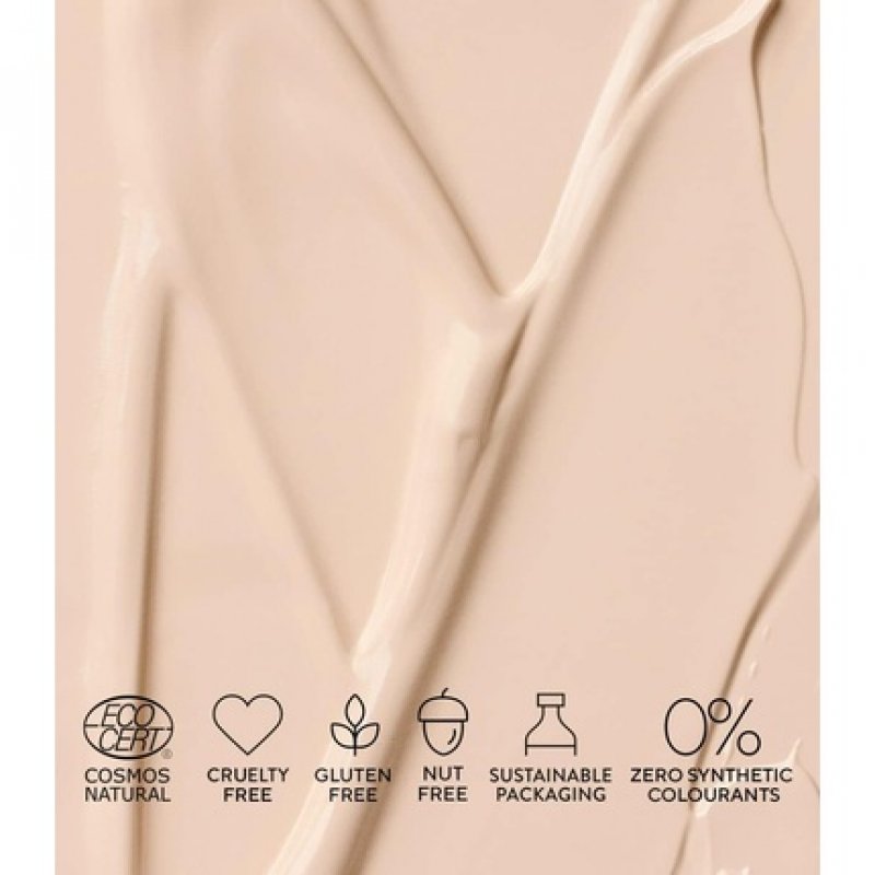 MÁDARA Organic Skincare SKINONYM Semi-Matte Peptide Foundation 10 Porcelain 30ml