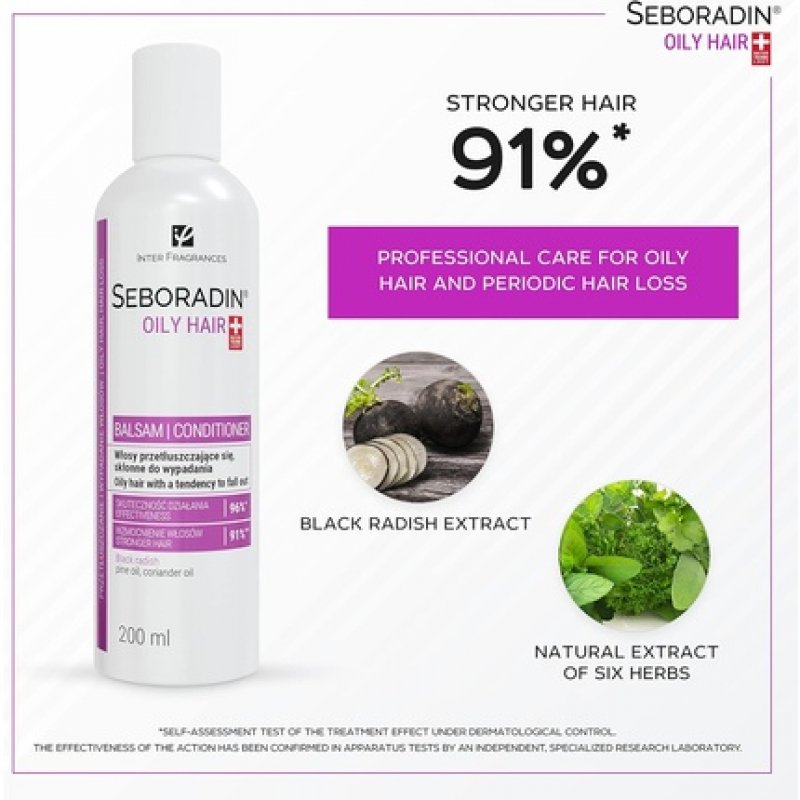 Seboradin Oily Hair Balm for Hair Loss and Greasy Hair 200ml