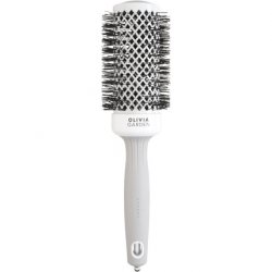 Olivia Garden Expert Blowout Shine Hairbrush White and Grey 45mm