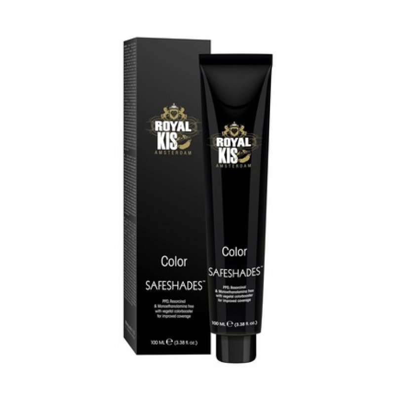 Royal KIS SafeShades Permanent Hair Color Cream 100ml 8B - High Coverage, Long-lasting Color and Naturally Shiny Hair -