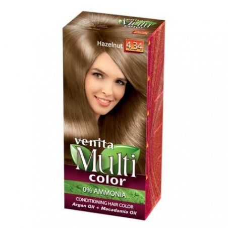 MultiColor Hair Care Hair Dye 4.34 Hazelnut Venit