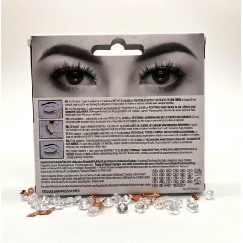 Kiss Lash Couture Triple Push-Up Collection Eyelashes 73521 KLCP01C 3D Effect
