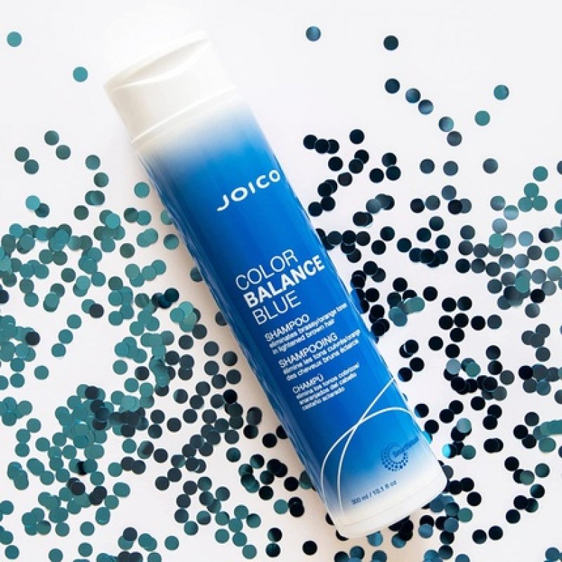 Joico Color Balance Blue Shampoo Eliminate Brassy and Orange Tones For Lightened Brown Hair 10.1 Ounce New Look Shampoo