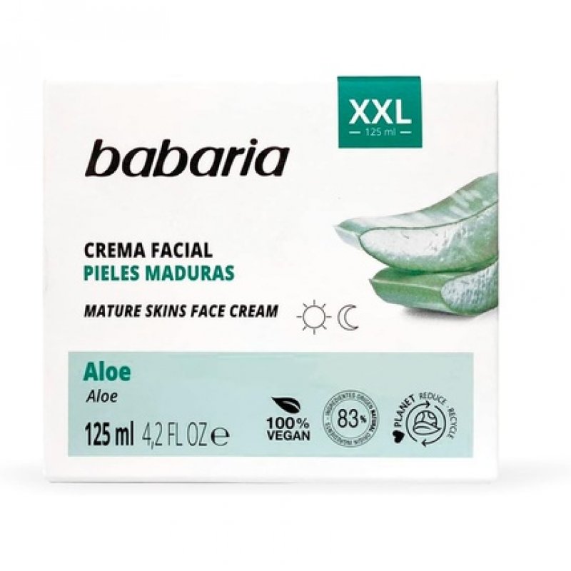 Babaria XXL Aloe Vera Facial Cream for Mature Skin