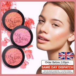Mineral Pure Blush Silky Compact Powder Beauty Cheeks Perfect Makeup UK