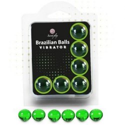 Secret Play Brazilian 6 Balls Vibrator Monodosis Lubricant