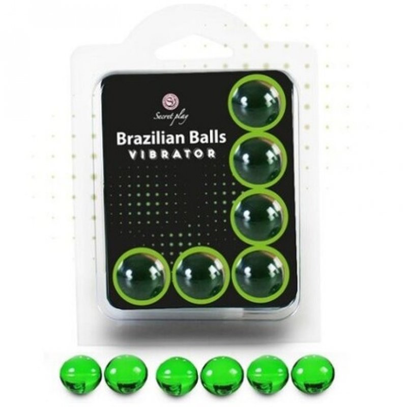 Secret Play Brazilian 6 Balls Vibrator Monodosis Lubricant