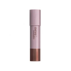 Neve Cosmetics Caramel Brown Stick Bronzer with Velvety Matte Finish and Integrated Star System Sponge - Savannah