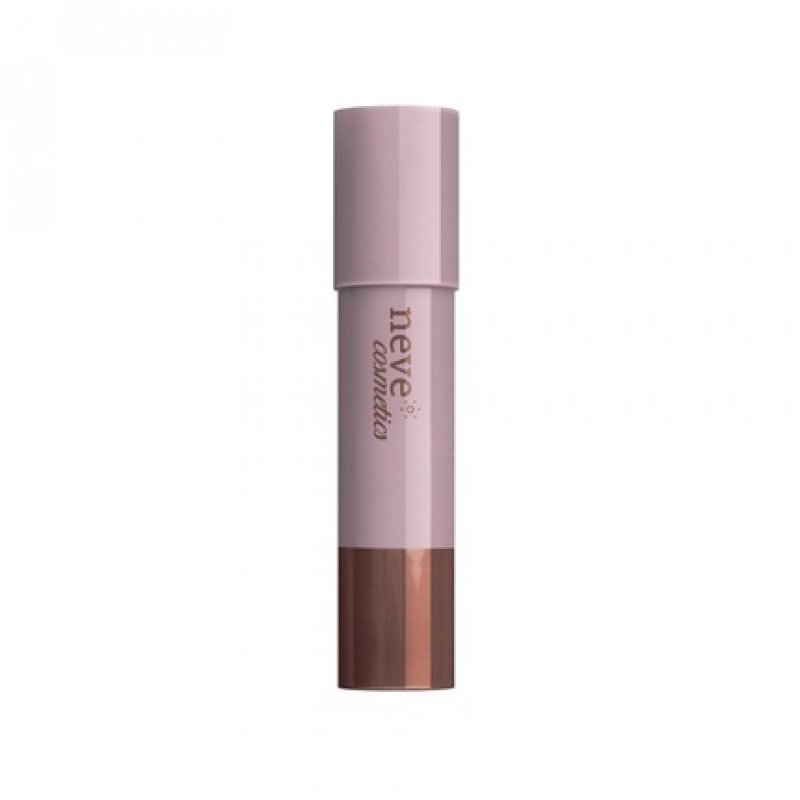 Neve Cosmetics Caramel Brown Stick Bronzer with Velvety Matte Finish and Integrated Star System Sponge - Savannah