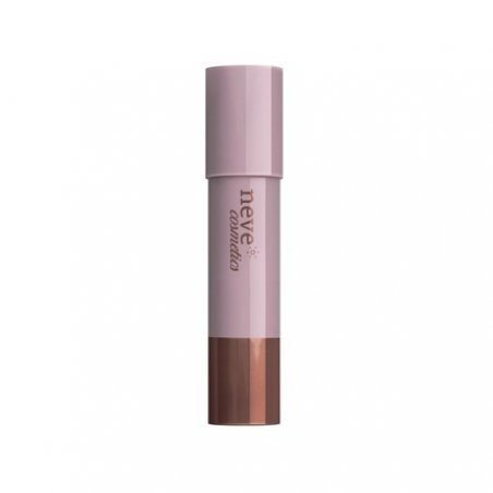 Neve Cosmetics Caramel Brown Stick Bronzer with Velvety Matte Finish and Integrated Star System Sponge - Savannah