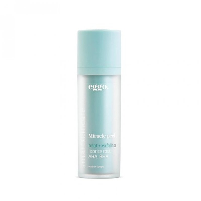 Eggo Miracle Peel AHA BHA Peeling Serum for Oily Skin with Imperfections, Acne Scars, and Pore Minimization 30ml