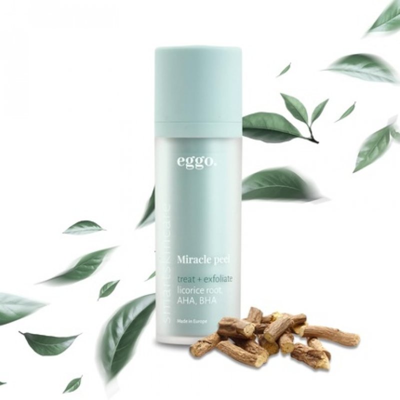 Eggo Miracle Peel AHA BHA Peeling Serum for Oily Skin with Imperfections, Acne Scars, and Pore Minimization 30ml