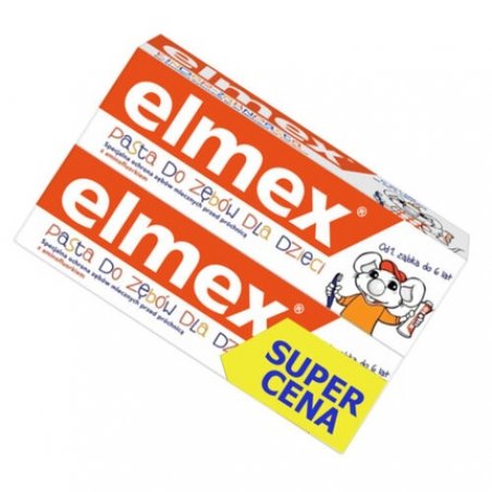 Elmex Toothpaste for Children from 1st Tooth to 6th Birthday 2x50ml