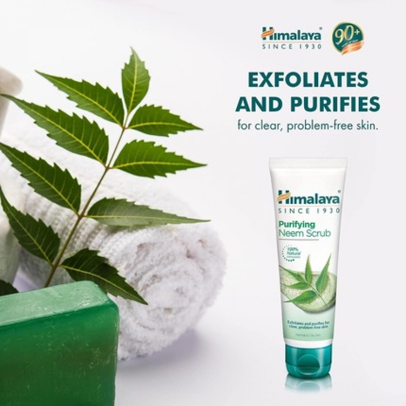 Himalaya Purifying Neem Scrub for Normal to Oily Skin 75ml
