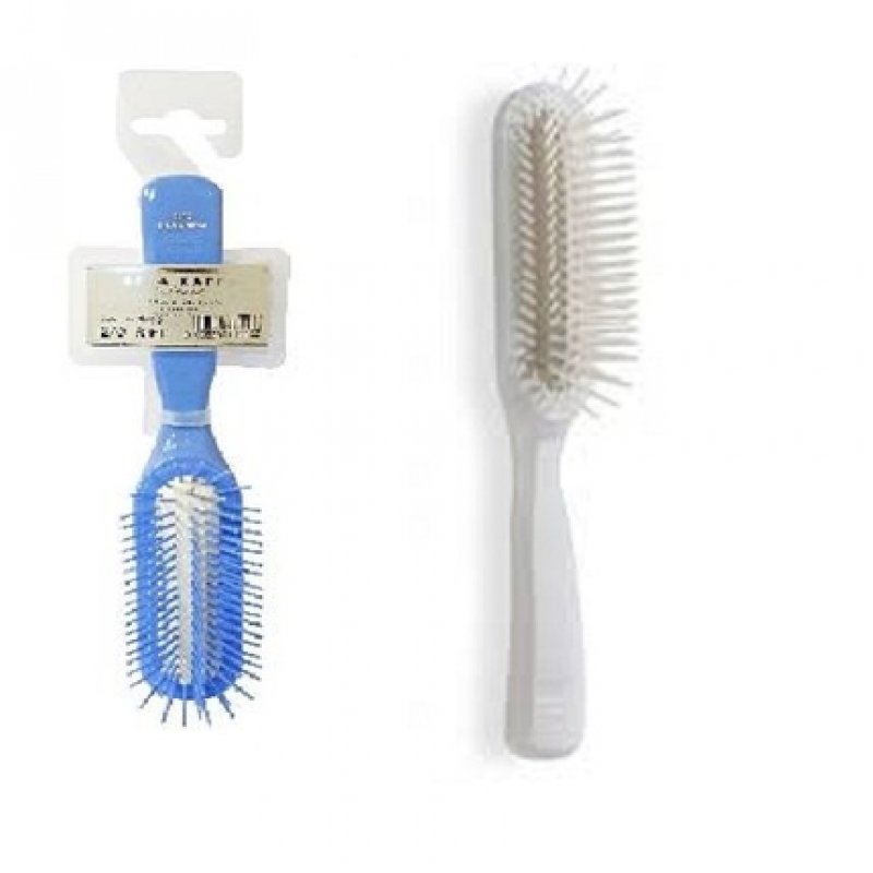 Acca Kappa Pneumatic Brush 12 AX6360 Plastic Teeth Thin Plastic Compatible for Hair