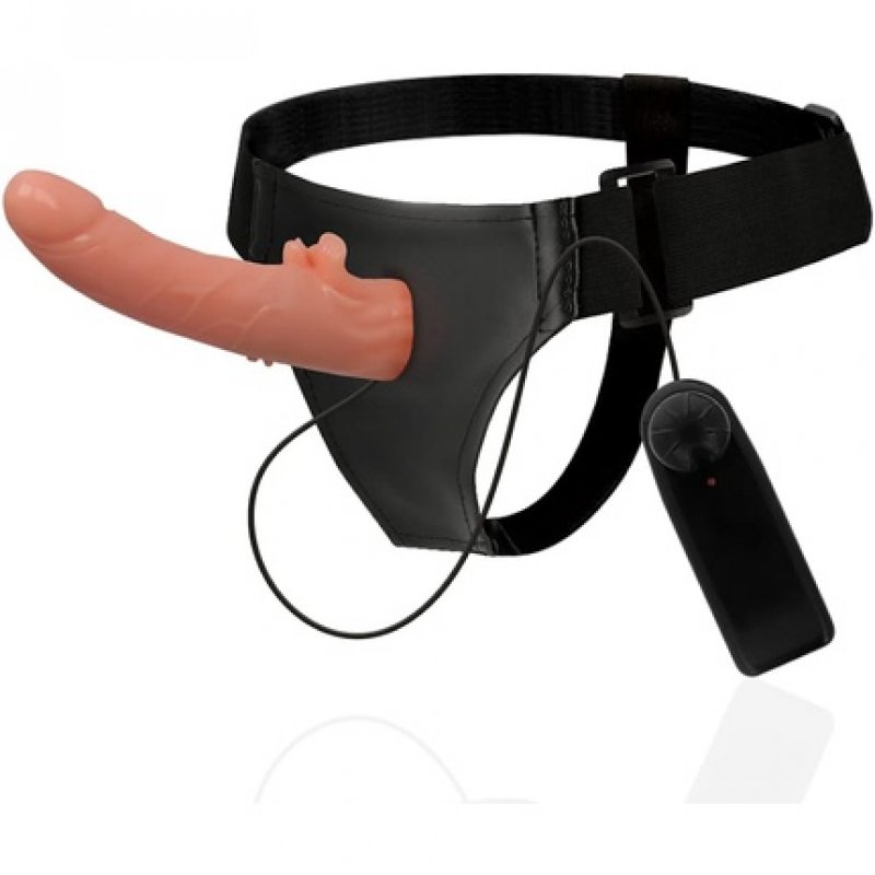 Harness Attraction Hector Vibrator Flesh 20cm x 3.5cm