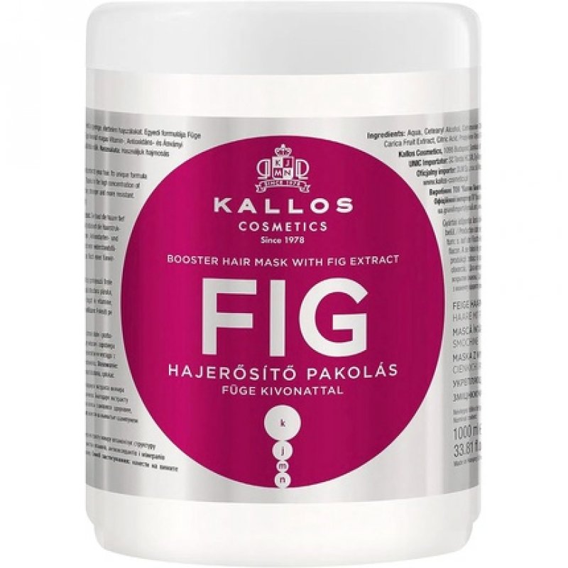 Kallos KJMN Fig Hair Mask for Hair Strengthening with Fig Extract 1000ml