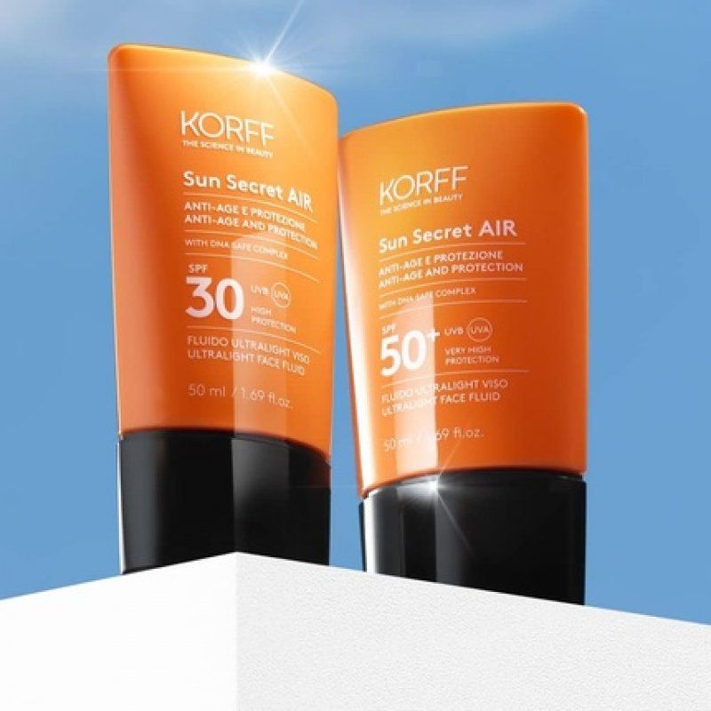 Korff Sun Secret SPF50 Air Ultralight Face Fluid Moisturizing and Anti-Aging Protection 50ml