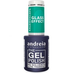 Andreia Professional Semi-Permanent Nail Gel Polish Kaleidoscope Glass Effect Collection Colour KL4 Glass Effect