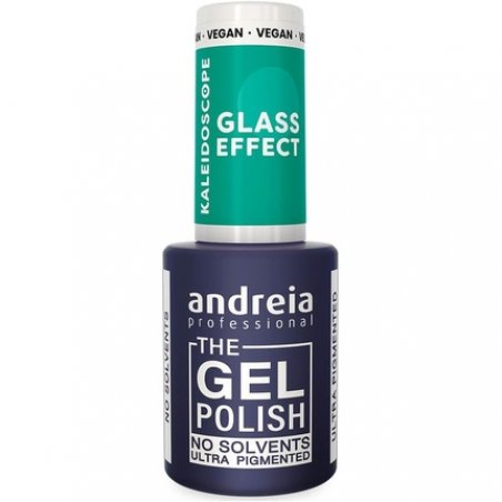Andreia Professional Semi-Permanent Nail Gel Polish Kaleidoscope Glass Effect Collection Colour KL4 Glass Effect