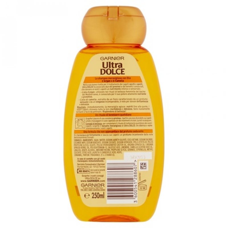 Ultra Dolce Wonderful Shampoo for Hair with Argan Oil and Camellia 250ml