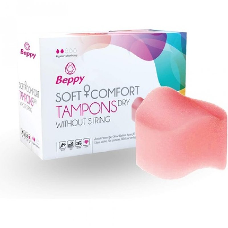 Beppy Comfort Dry Sponge Tampons - Pack of 2