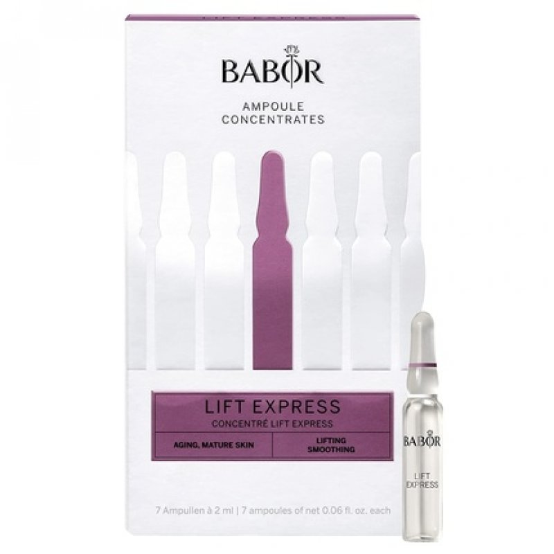 BABOR Lift Express Ampoule Serum Anti-Aging and Firming Moisturizing Treatment with Vitamin A and Vitamin E 7 Day