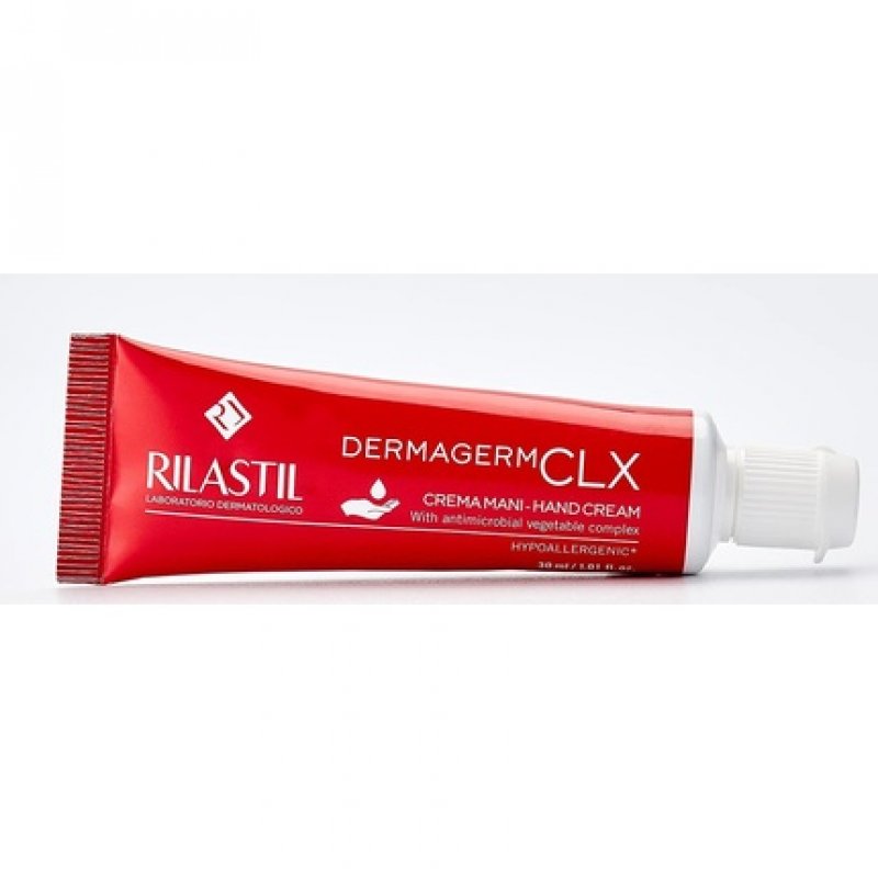 Rilastil Dermagerm CLX 2 in 1 Emollient and Sanitizing Hand Cream 30ml