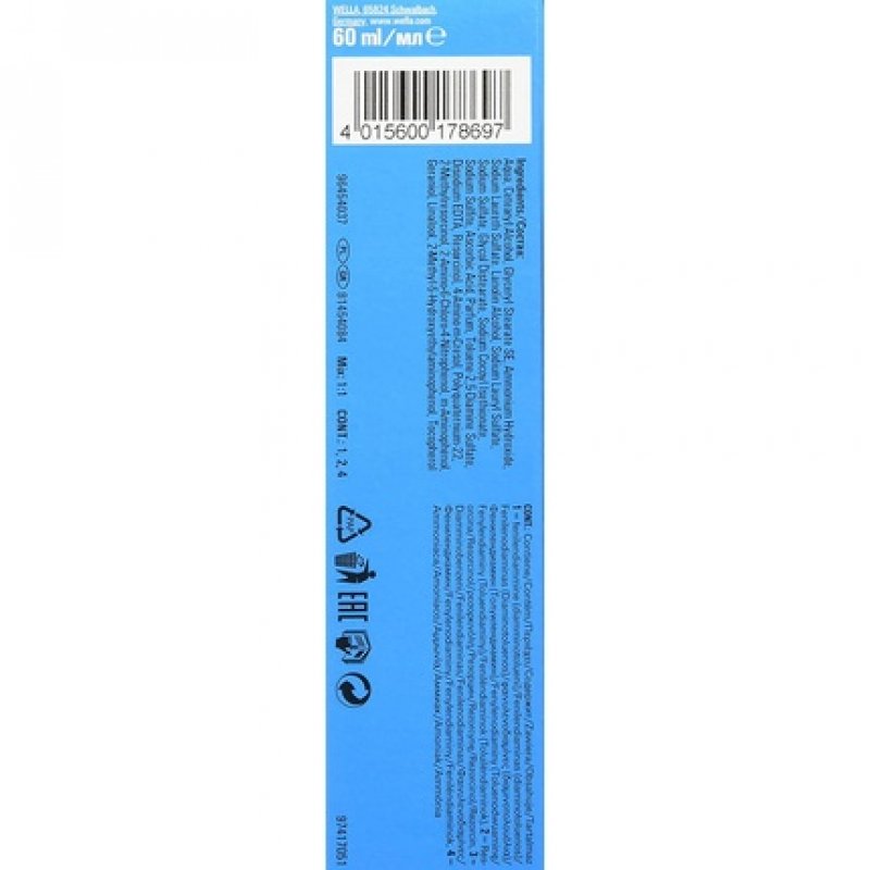 9/03 Very Light Natural Gold Blonde Wella Koleston Pure Naturals 60ml