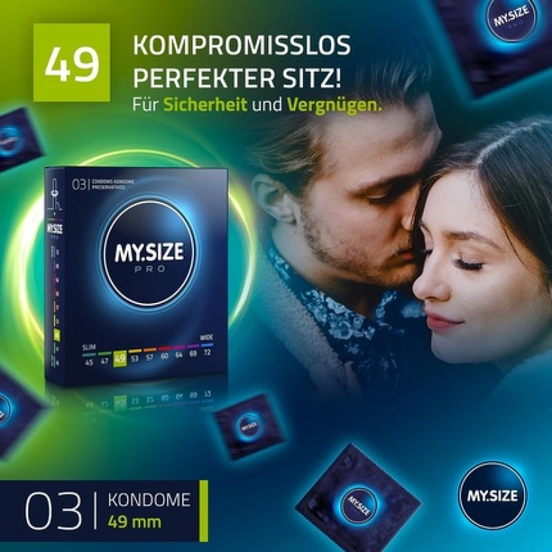 MY.SIZE PRO Condom Size 2 49mm 3 Pieces