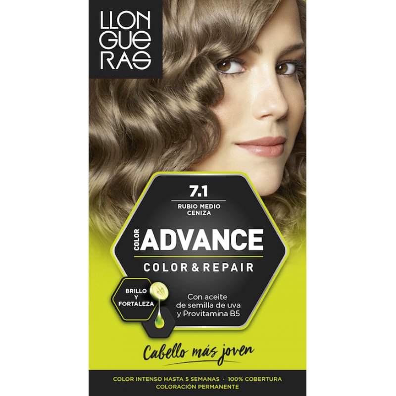 Llongueras Color Advance 7.1 Medium Ash Blonde