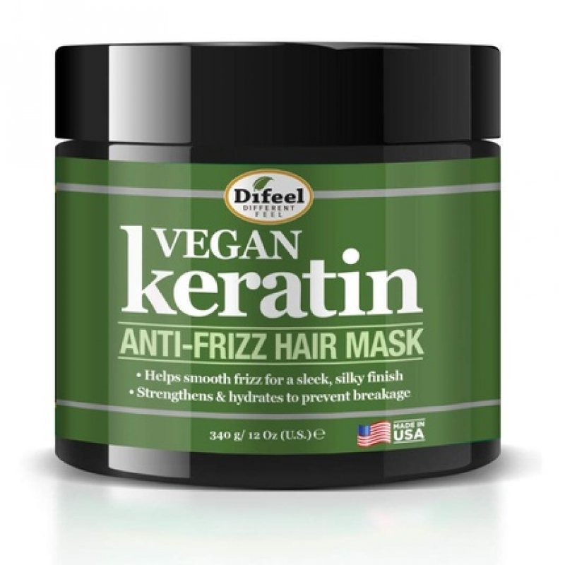 Difeel Vegan Keratin Anti-Frizz Hair Mask 12 oz.