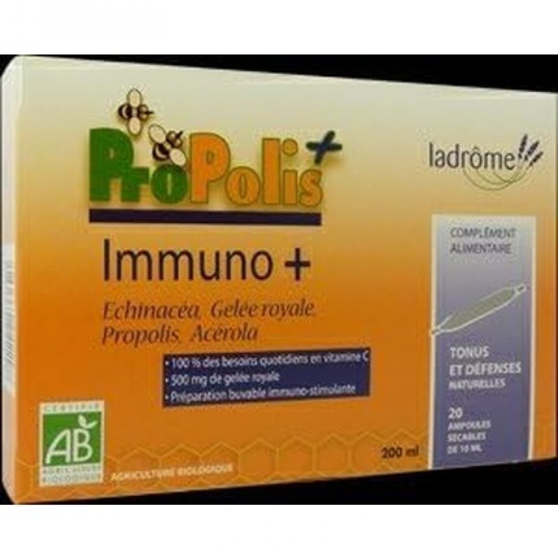 Ladrome Propolis Immuno Organic 20 Ampoules x 10ml